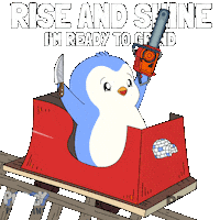 Good Morning Sticker by Pudgy Penguins