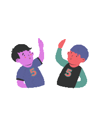 Excited Lets Go Sticker by Marcel Katz / The Art Plug