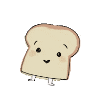erinleec949 dancing thanks bread toast Sticker