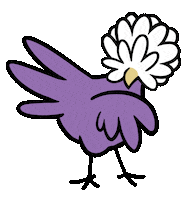Bird Preening Sticker
