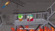 eric cartman fire GIF by South Park 