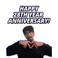 28 Year Anniversary Sticker