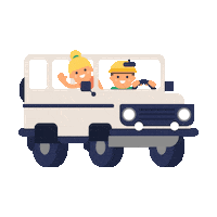 Happy Off Road Sticker by Be Bricks