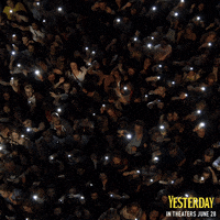 YesterdayMovie yay concert lights crowd GIF