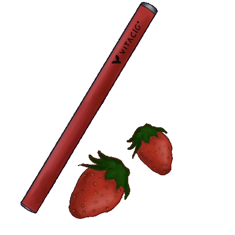 vitacig giphyupload strawberry electronic berry Sticker
