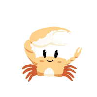 Happy Crab Sticker by 한국의 갯벌