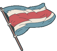 Costa Rica Football Sticker