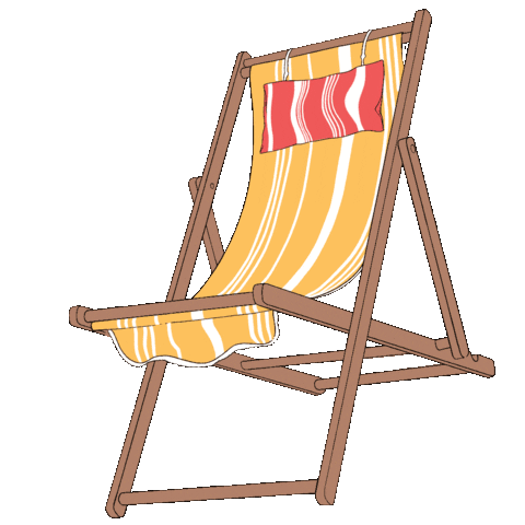 Beach Chair Sticker by Compania Fantastica for iOS & Android | GIPHY