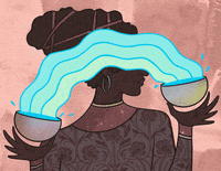 nywnart illustration water astrology virgo GIF