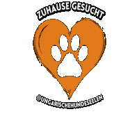 Ungarischehundeseelen dog herz hund adoption Sticker