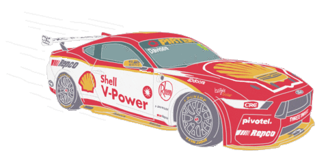 Racing Cars Sticker by mitchrevsgallery