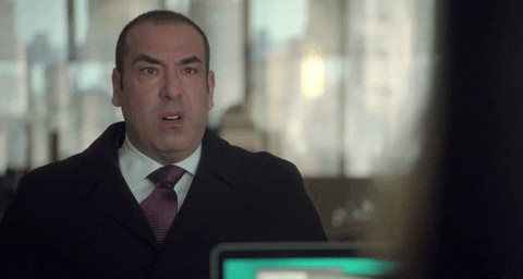 Shocked Louis Litt GIF by Suits