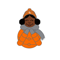 SpireEnergy happy smile woman winter Sticker