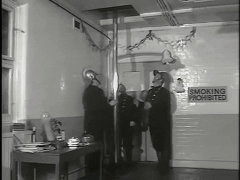 carrick58 giphygifmaker fireman benny hill GIF