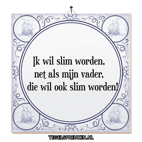 Nl Vader Sticker by Tegelspreuken.nl