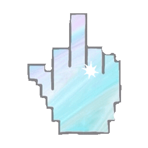 Hate You Middle Finger Sticker by imoji