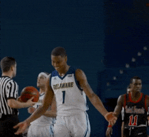 jumping lets go GIF by Delaware Blue Hens