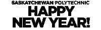 Happy New Year Saskatchewan Sticker by SaskPolytech
