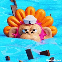 Floating Orange Flower GIF by Evan Hilton