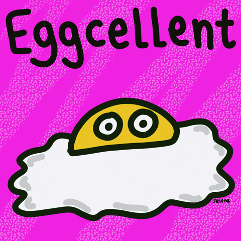 Breakfast Egg GIF by Jelene