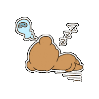 Tired Sleep Sticker by KUWAZAWA-Holdings