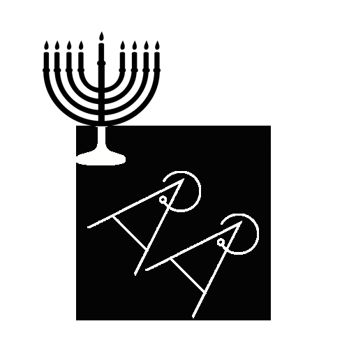 Ali Menorah Sticker by AliAffordable