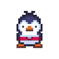 Pixel Penguin Sticker by Apogee Entertainment