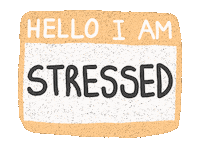 Stressed Orange Sticker