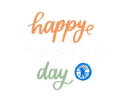 15 August Independance Sticker
