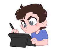 Working Digital Art Sticker
