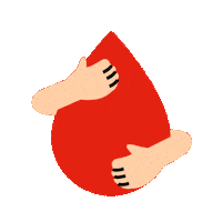 Blood Hug Sticker by Australian Red Cross Lifeblood