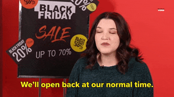 Excited Black Friday GIF by BuzzFeed
