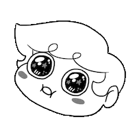 Happy Big Eyes Sticker