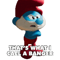 Banger Smurf Sticker by Smurfs Movie