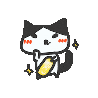 Cat Money Sticker by yomoyeah