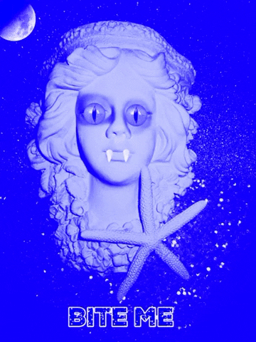 swandesign giphygifmaker vampire bite me fang GIF