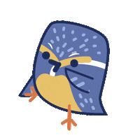 Kingfisher Halcyon Sticker by Yale-NUS College