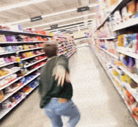 Grocery Store Running GIF