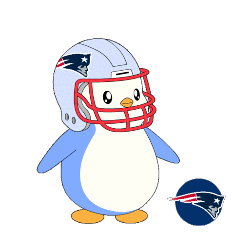 New England Patriots Football Sticker by Pudgy Penguins