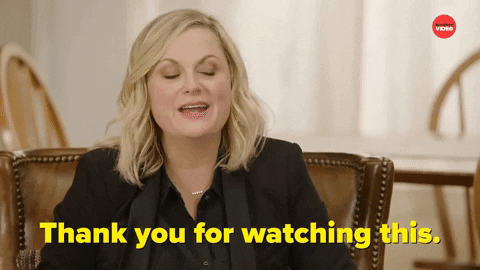 Thank You For Watching Amy Poehler GIF by BuzzFeed