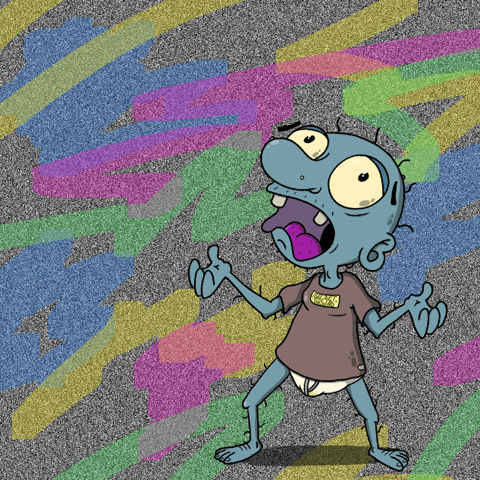 BrettDrawsStuff giphyupload gnome static why me GIF