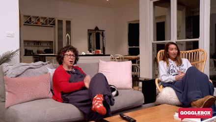 Scared GIF by Gogglebox Australia