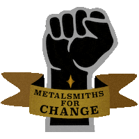 metalsmithsforchange artist silver mfc metalsmith Sticker