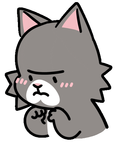 Cat Reaction Sticker by Ai and Aiko