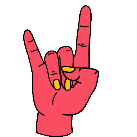 Rock Hand Sticker by Fender