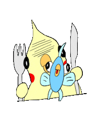 yosuke3c bird fish 鳥 魚 Sticker