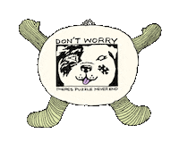 Sakura Dog Dance Sticker