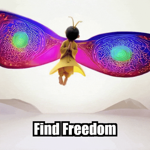 Wind Freedom GIF by BuddhaFlyJourney