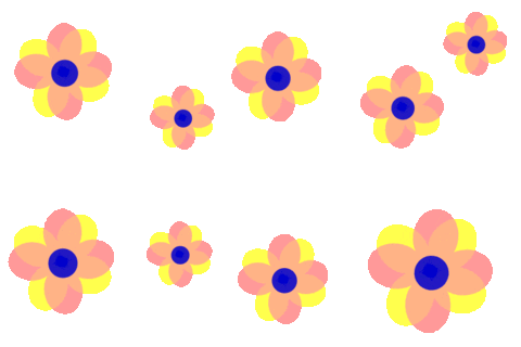 Flower Glowing Sticker