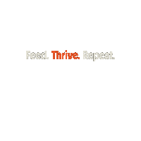 Thrive Sticker by Big Country Raw